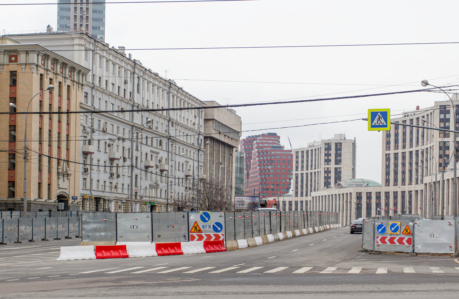 Москва — Строительство и ремонты; Москва — Строительство трамвайной линии на проспекте Академика Сахарова