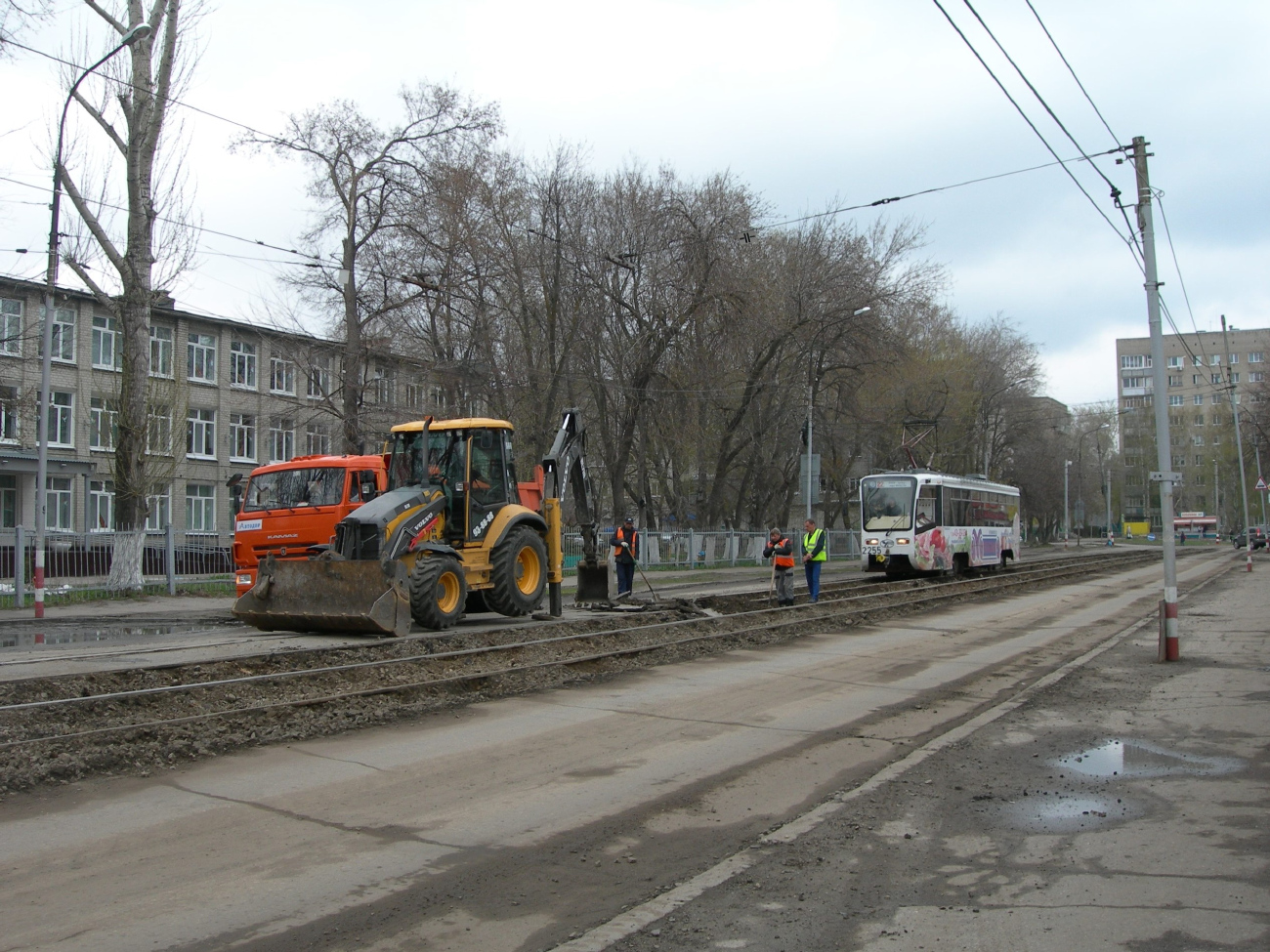 Ulyanovsk — Reconstruction of tram line on Timiryazeva street