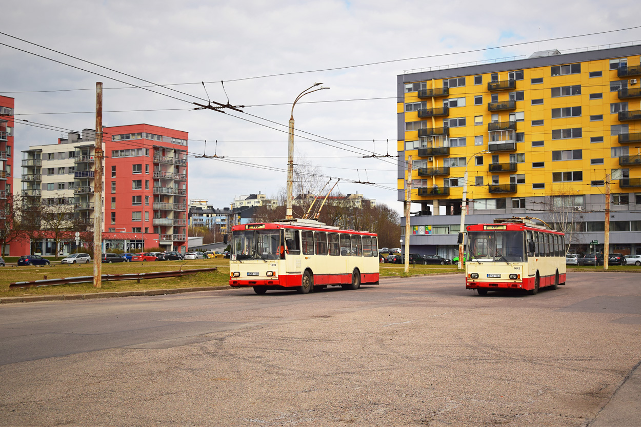 Вильнюс, Škoda 14Tr13/6 № 1639; Вильнюс, Škoda 14Tr13/6 № 1643