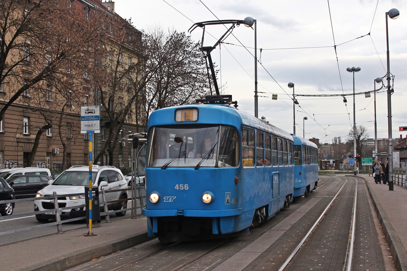 Загреб, Tatra T4YU № 456