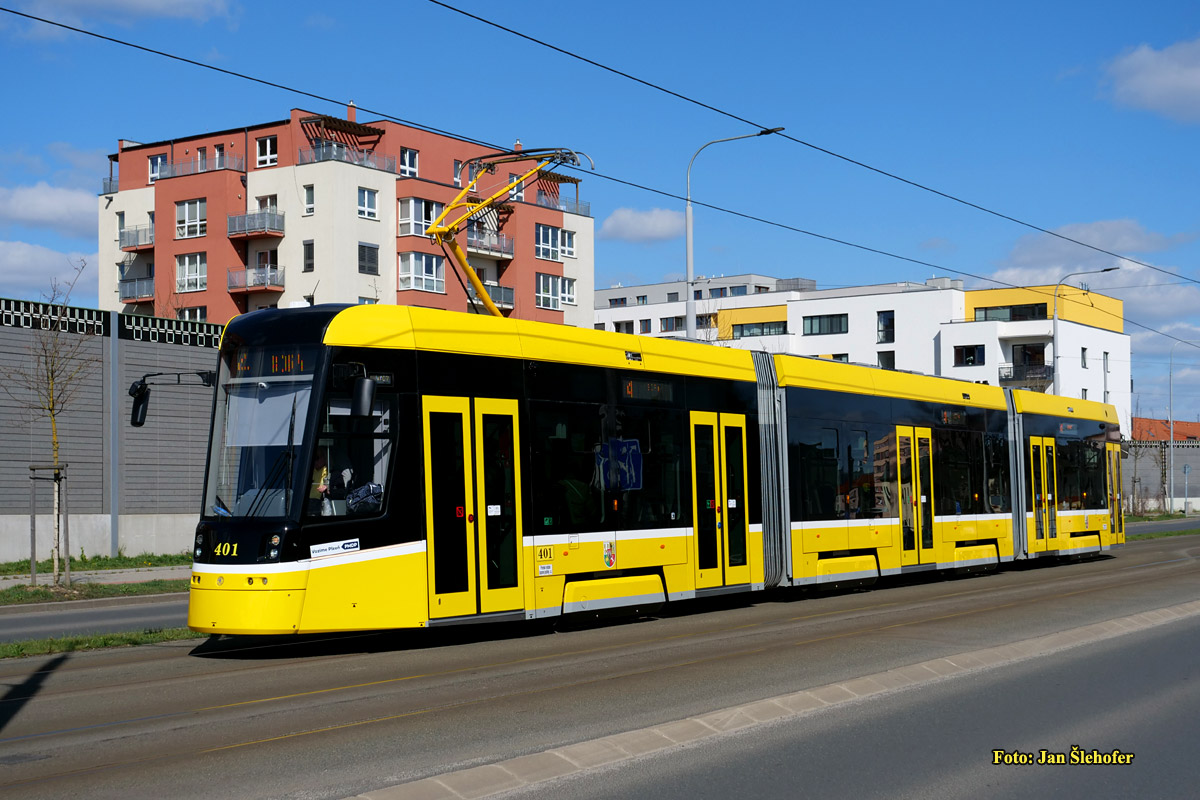 Pilsen, Škoda 40T ForCity Smart Nr. 401