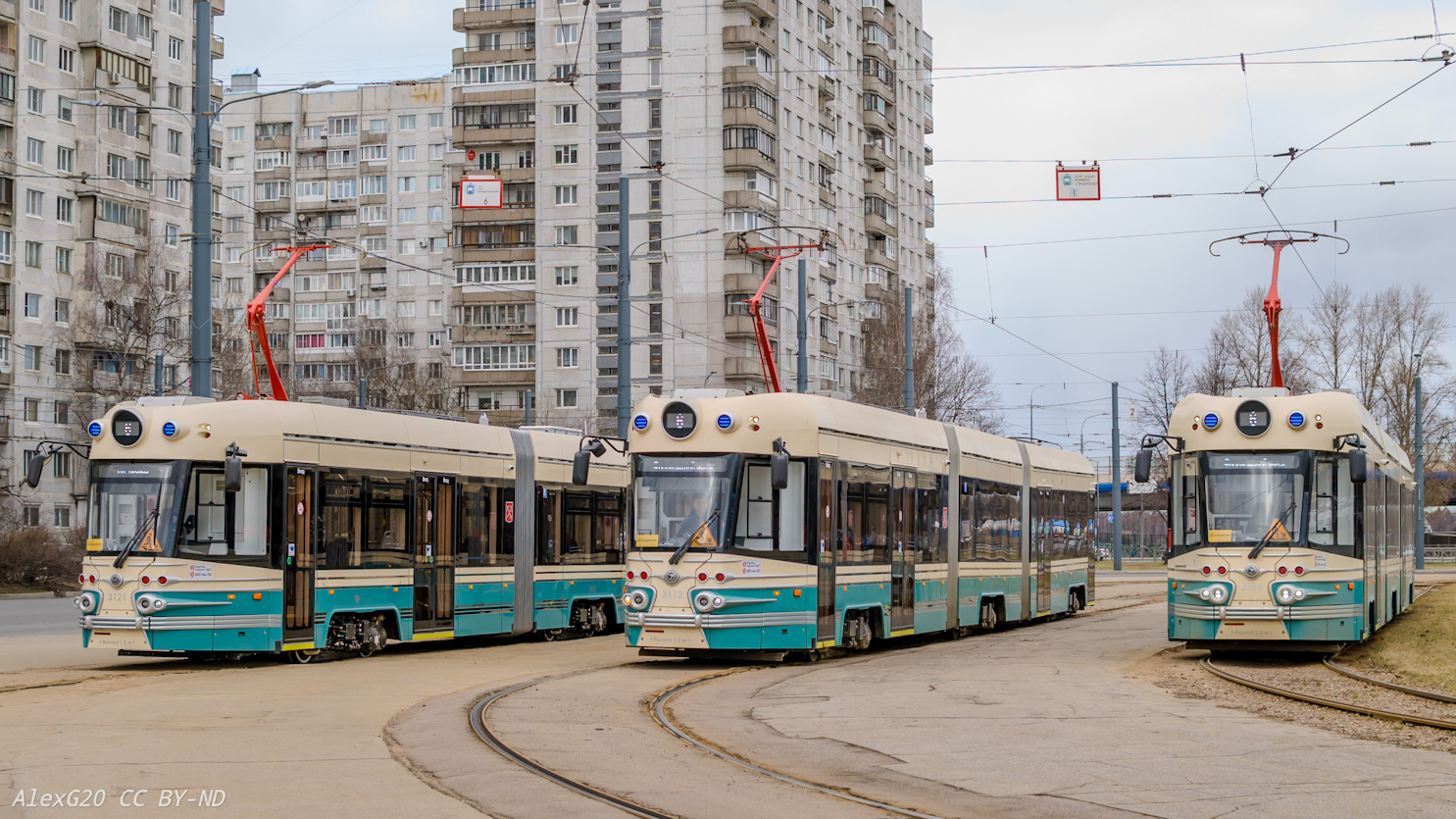 Санкт-Петербург, 71-431Р «Достоевский» № 3112; Санкт-Петербург, 71-431Р «Достоевский» № 3136; Санкт-Петербург — Конечные станции и разворотные кольца