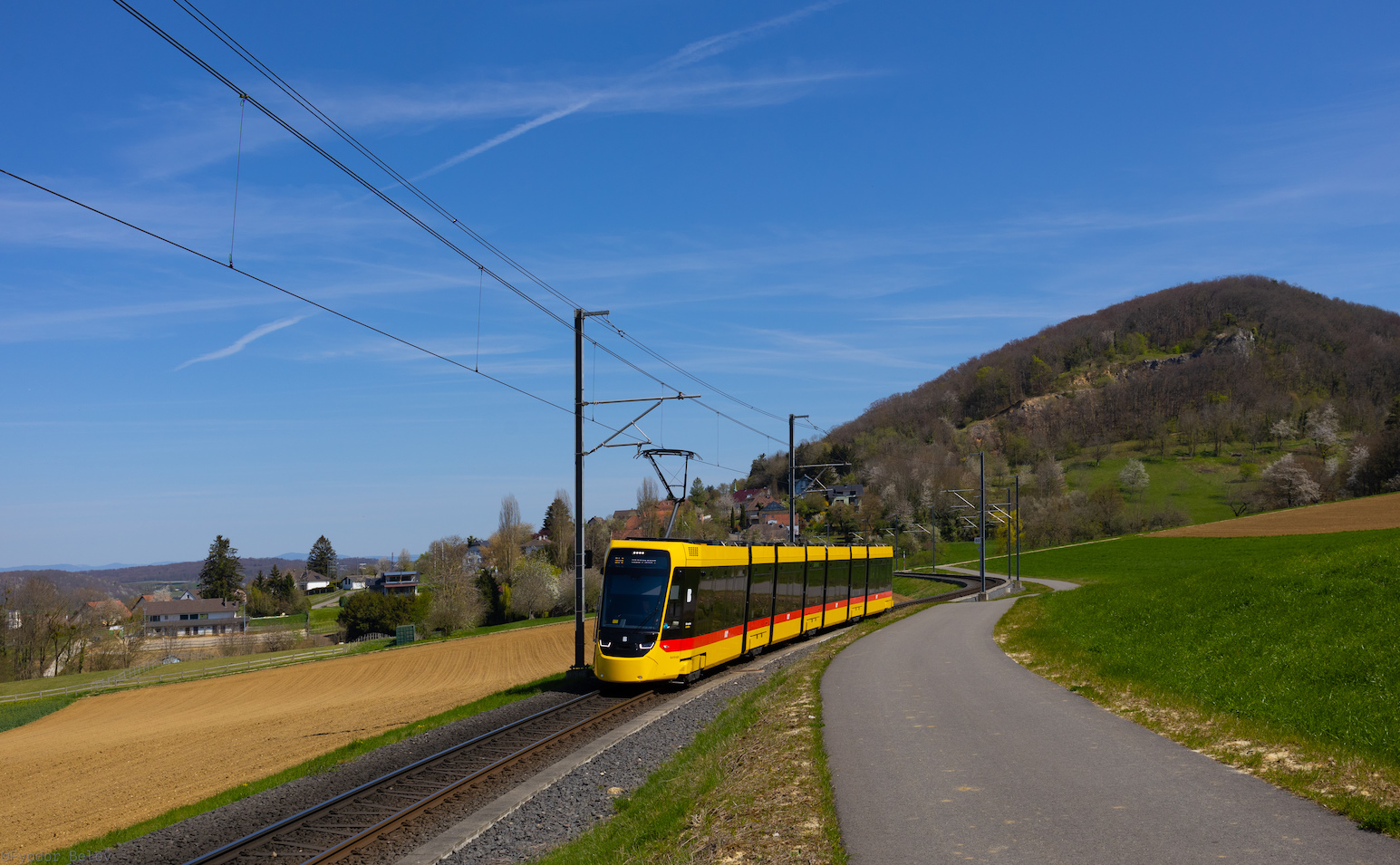 Базель, Stadler Tina № 4201; Базель — Международный трамвай-интерурбан Basel — Rodersdorf