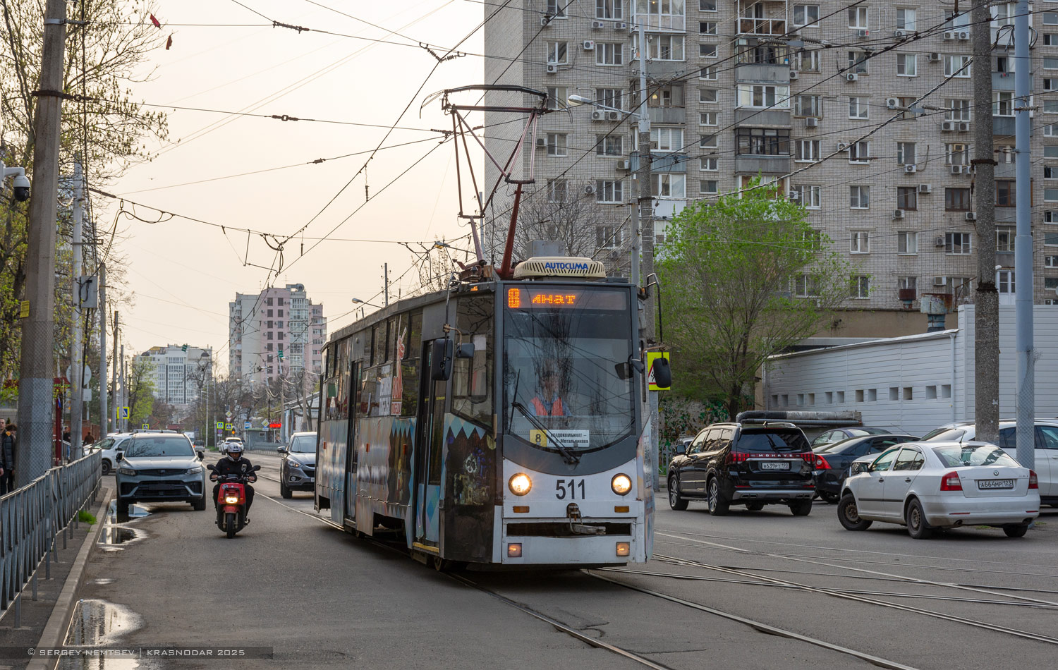 Krasnodar, 71-605ТН (КТМ-5М3Р8) č. 511