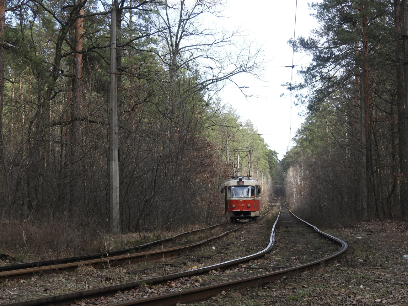 基辅 — Tramway lines: Podilske depot network — north