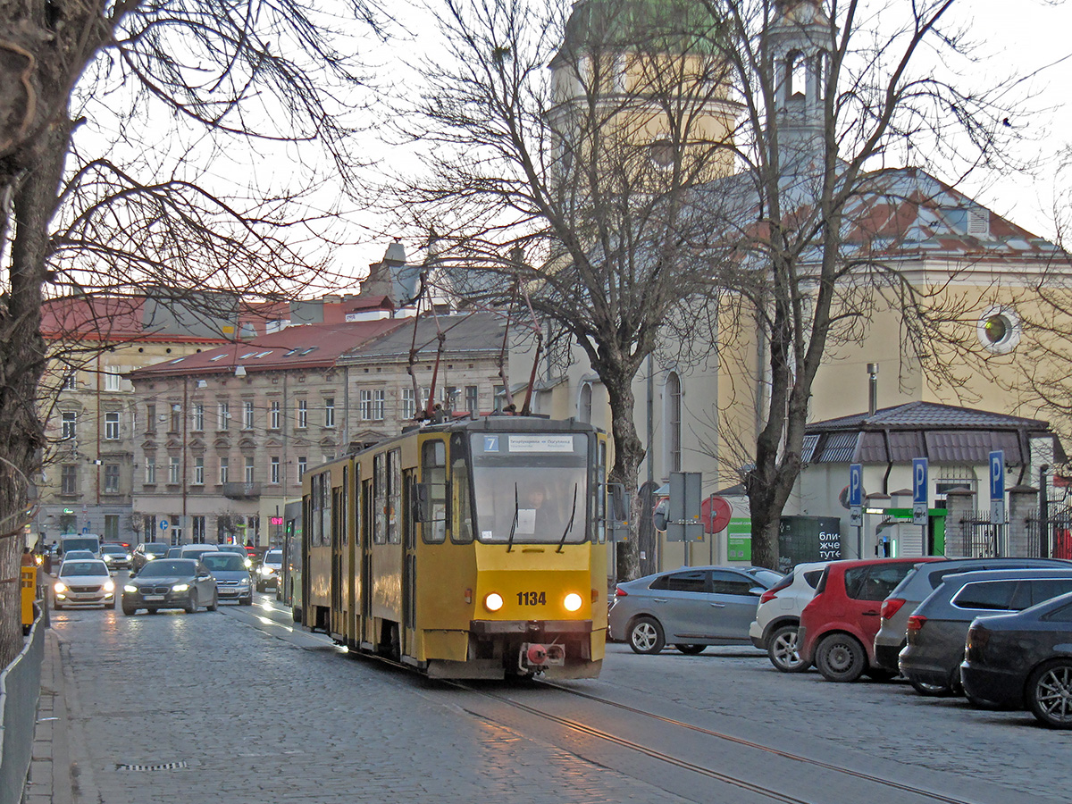 Львов, Tatra KT4SU № 1134