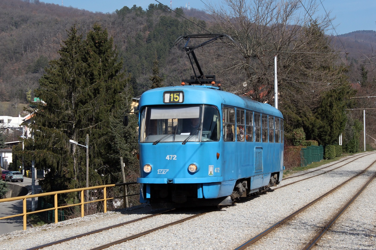 Загреб, Tatra T4YU № 472
