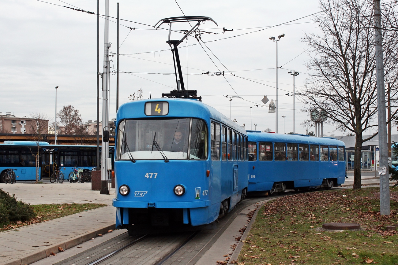 Загреб, Tatra T4YU № 477