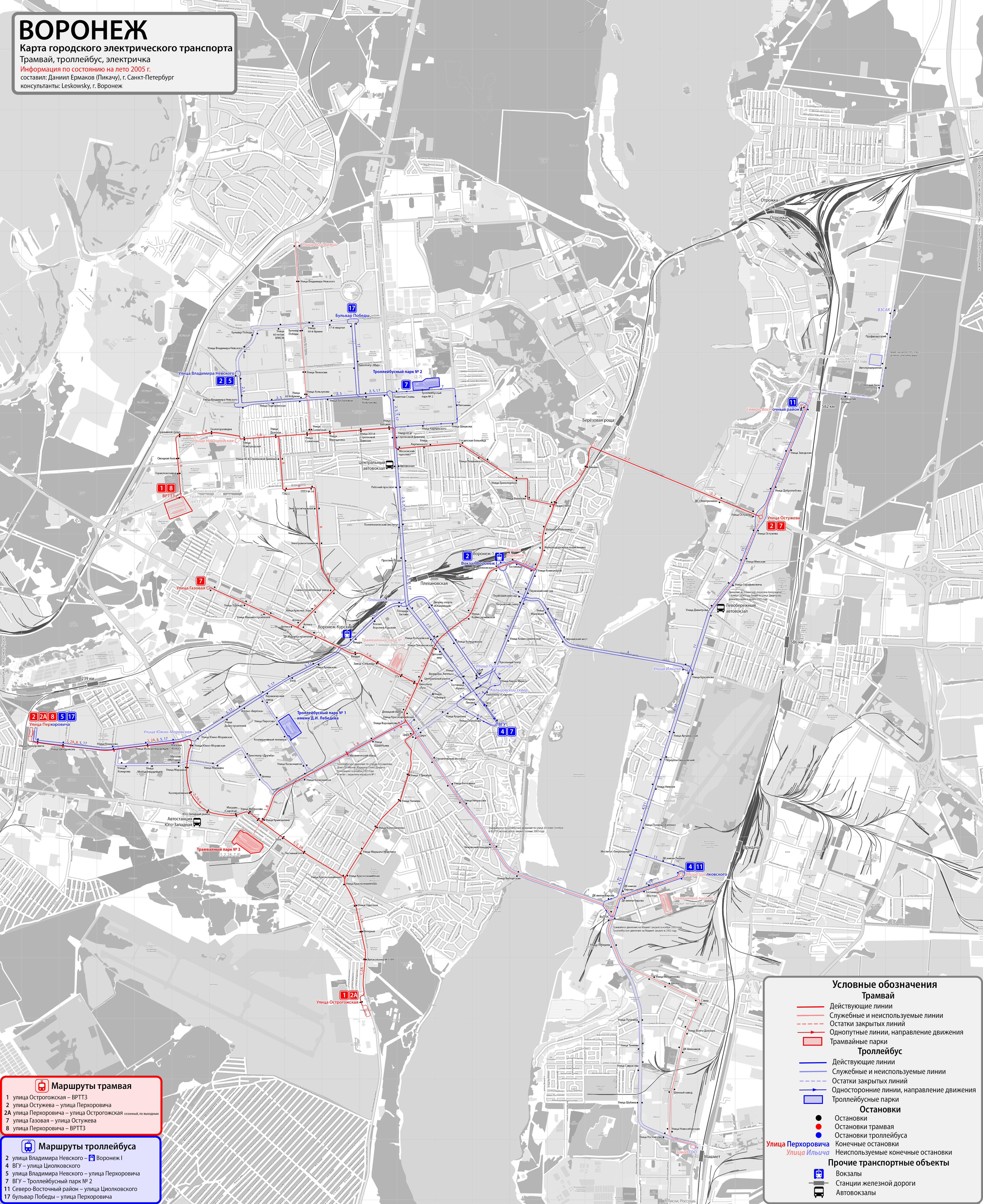 Воронеж — Схемы
