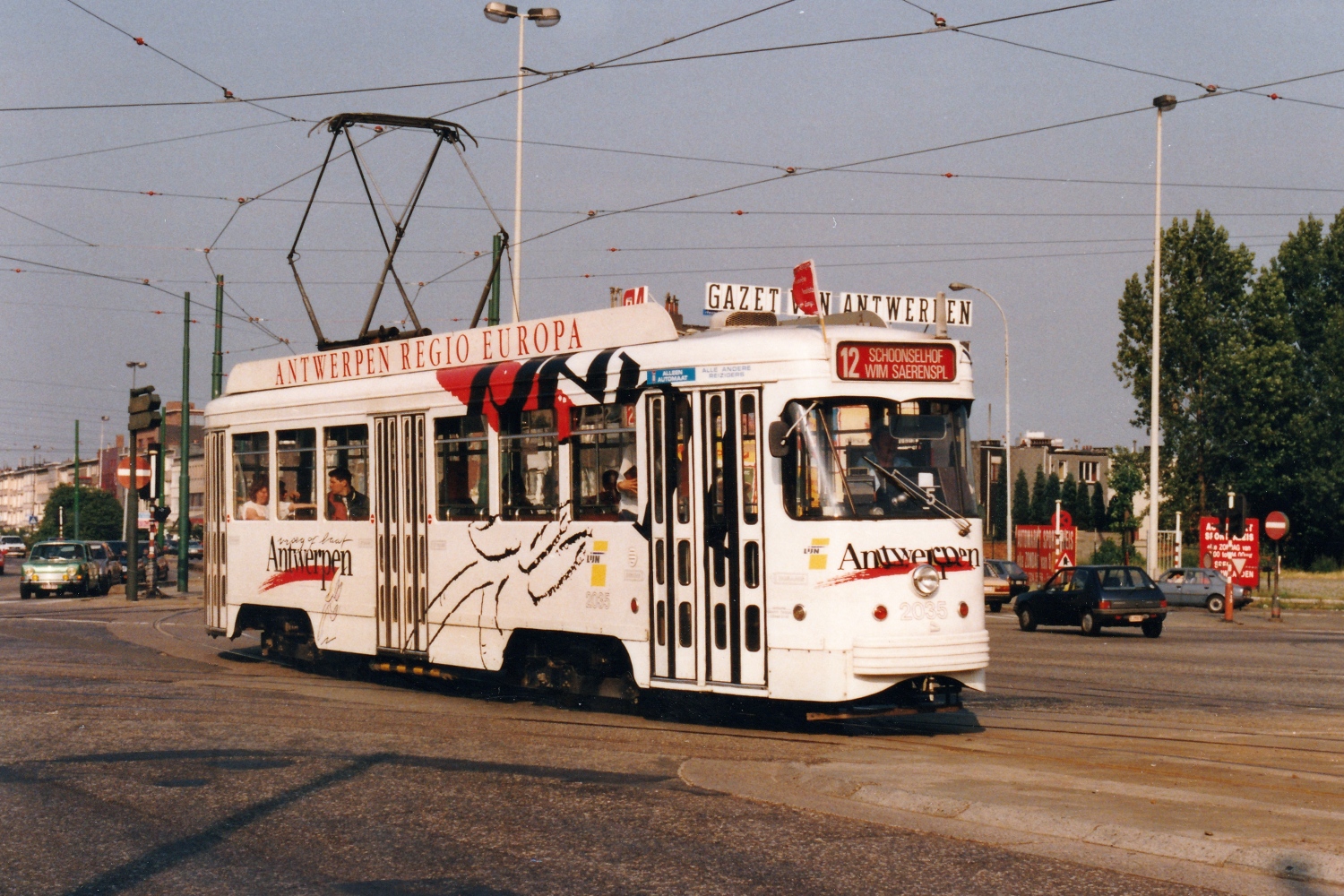 Антверпен, BN PCC Antwerpen № 2035; Антверпен — Старые фотографии (city trams Antwerpen 1980 — 1999)