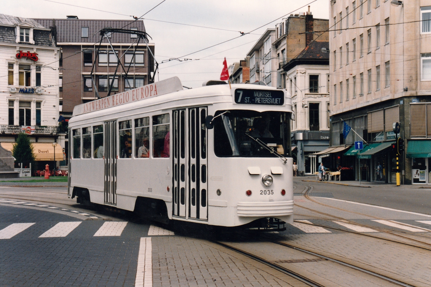 Антверпен, BN PCC Antwerpen № 2035; Антверпен — Старые фотографии (city trams Antwerpen 1980 — 1999)