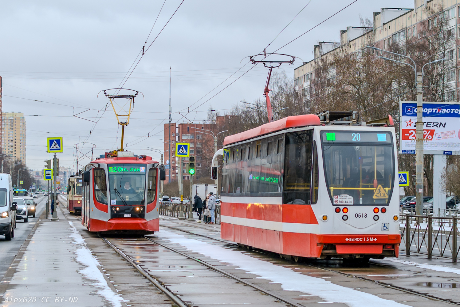 Санкт-Петербург, 71-623-02 № 5551; Санкт-Петербург, 71-134А (ЛМ-99АВН) № 0518