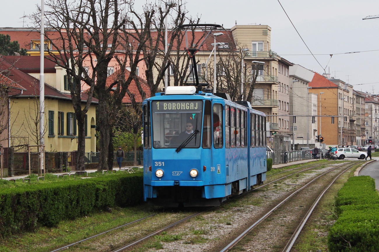 Загреб, Tatra KT4YUt № 351