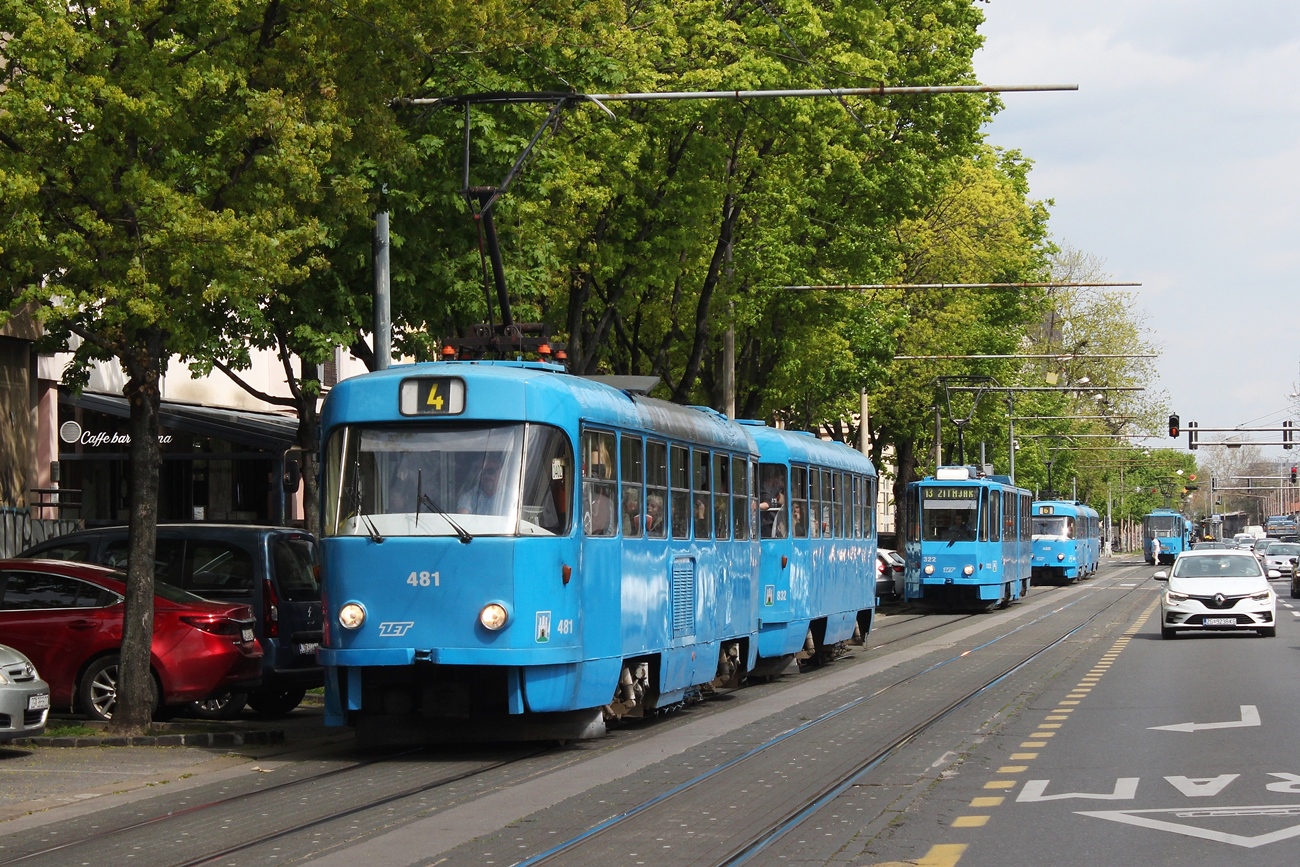 Загрэб, Tatra T4YU № 481