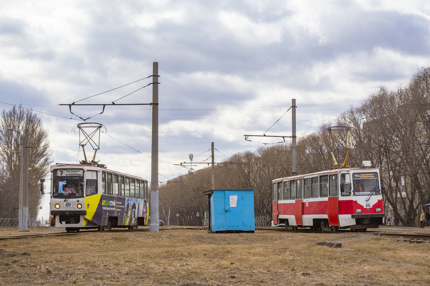 Омск, 71-608КМ № 49; Омск, 71-605ЭП № 46