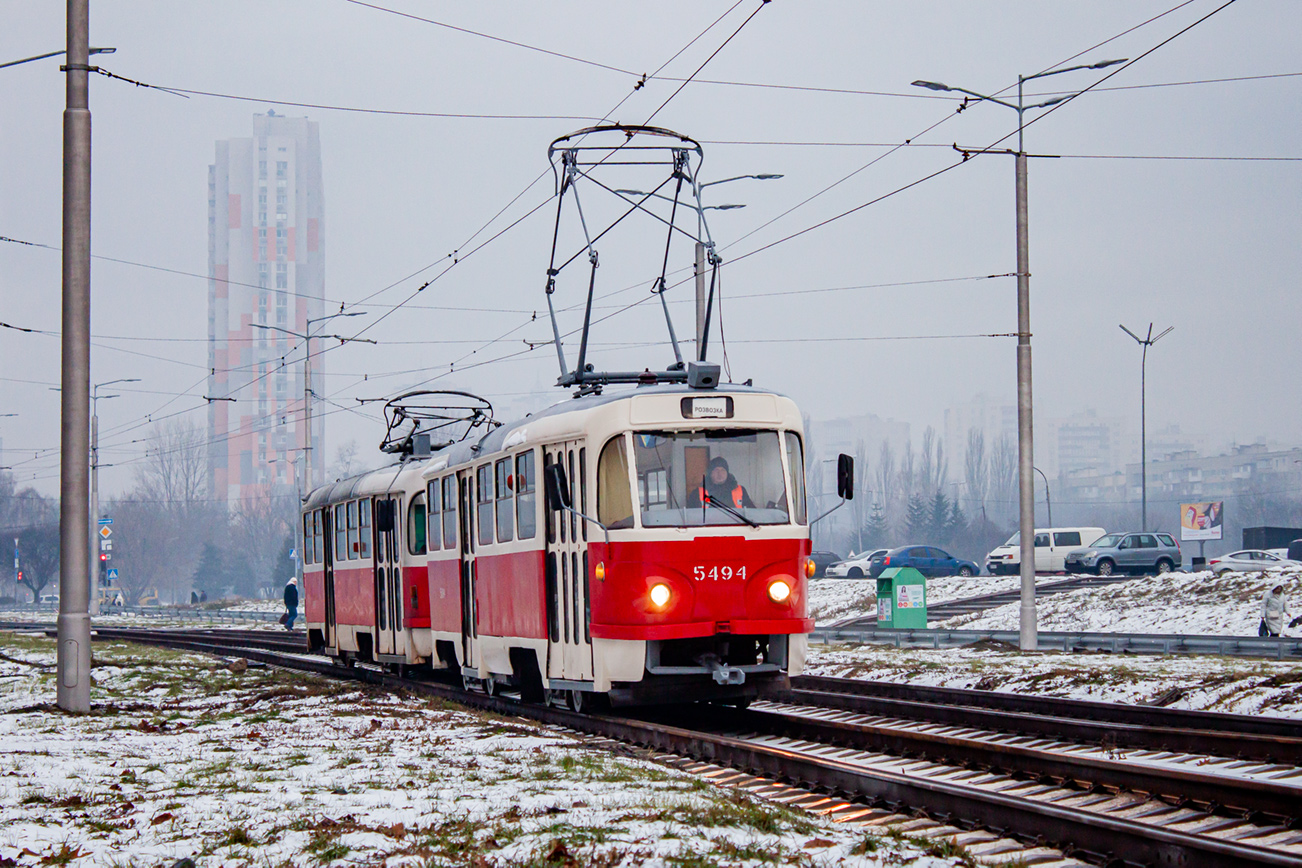 Киев, Tatra T3SU № 5494