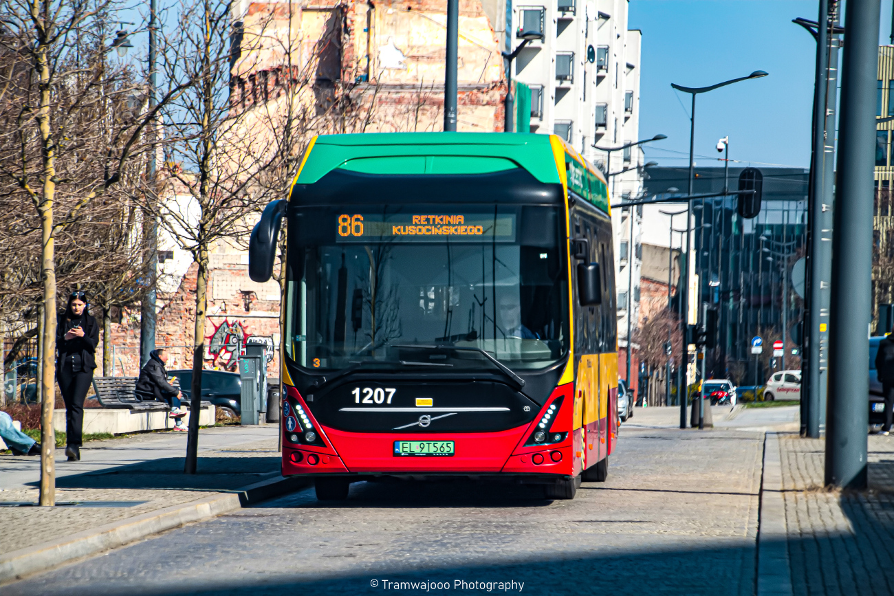 Лодзь, Volvo 7900E № 1207