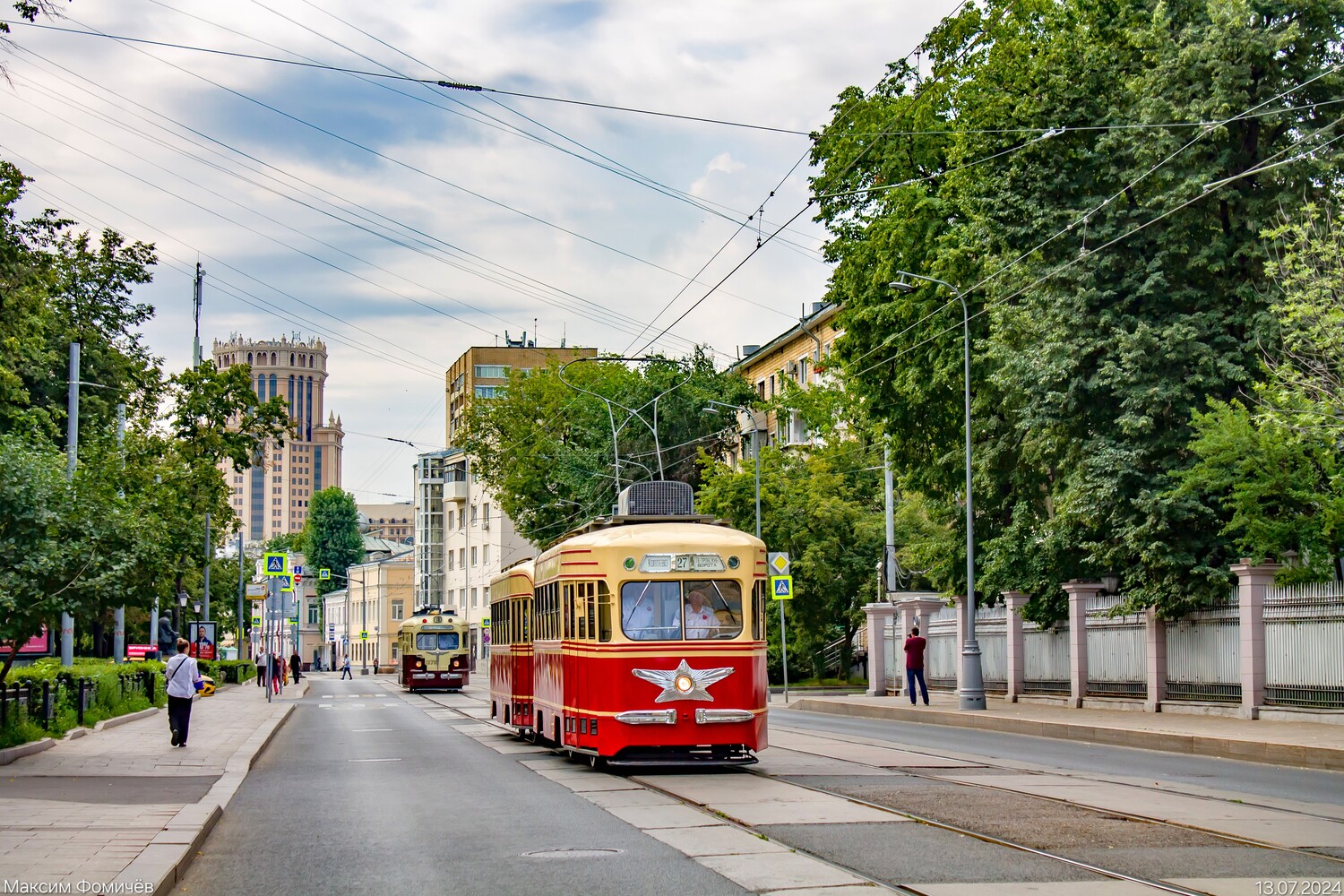 Москва, КТМ-1 № 0002; Москва — День Московского транспорта — 2024 (ночные репетиции парада трамваев 06.07.2024 и 11.07.2024, парад и выставка трамваев 13.07.2024)