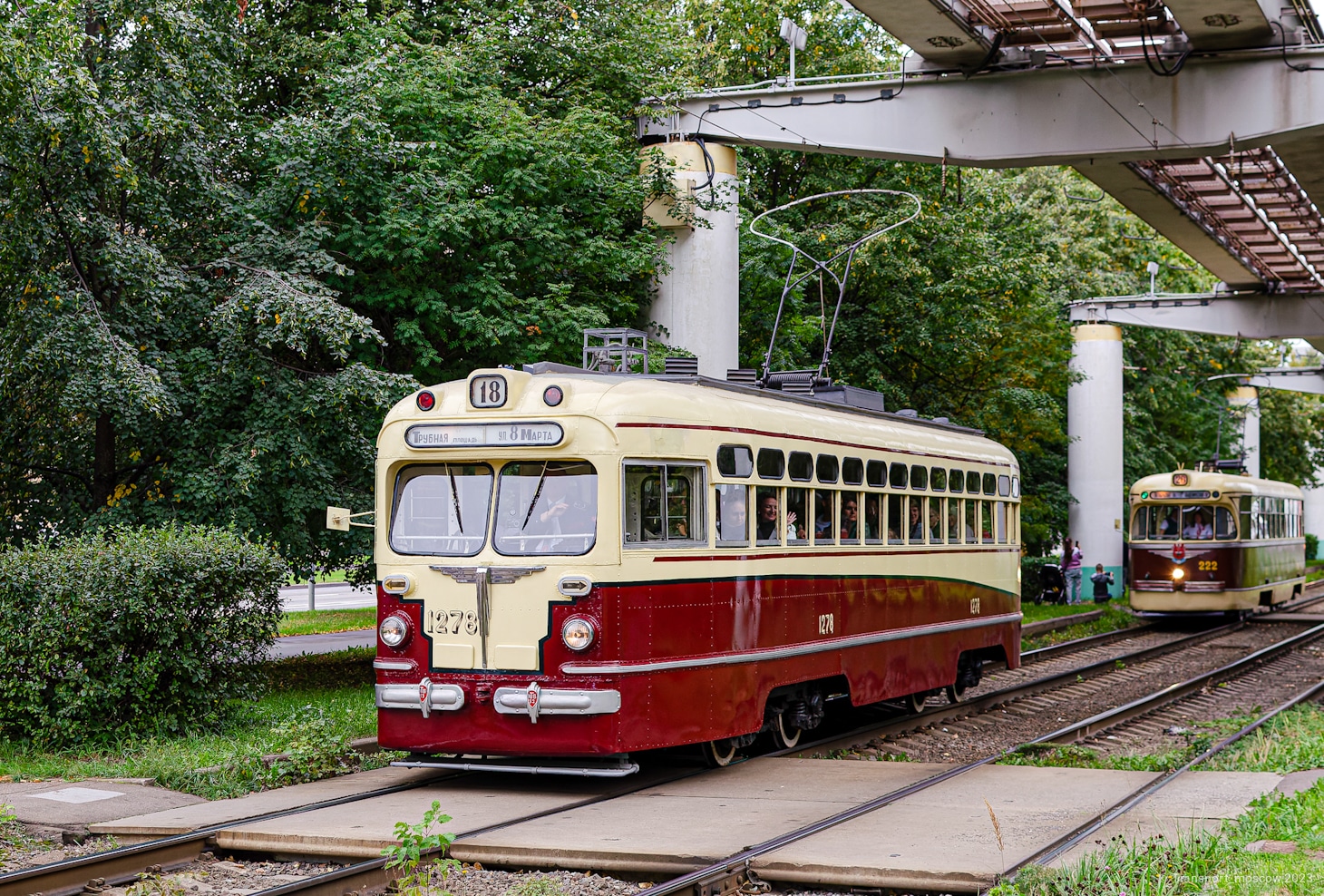 Moskva, MTV-82 č. 1278; Moskva — Tram parade and exhibition at the City Day on September 9, 2023