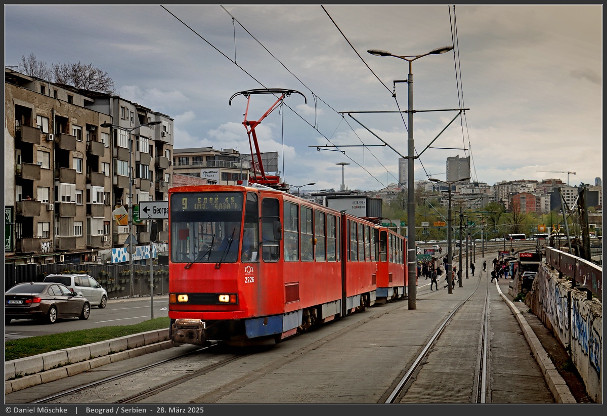 Белград, Tatra KT4YU-M № 2226