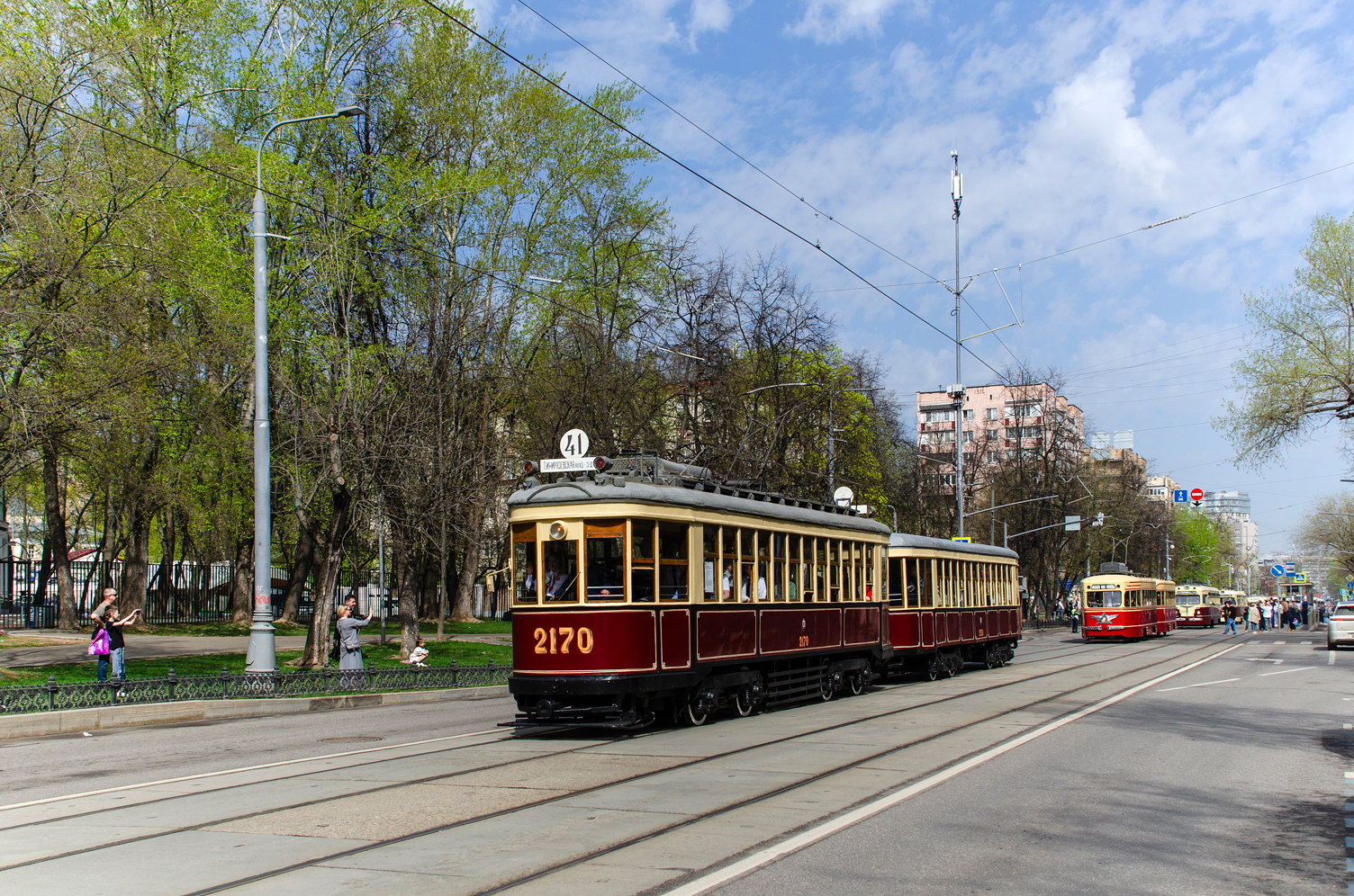 Москва, КМ № 2170; Москва — Празднование 126-летия Московского трамвая (репетиция парада 02.04.2025, парад и выставка трамваев 19.04.2025)