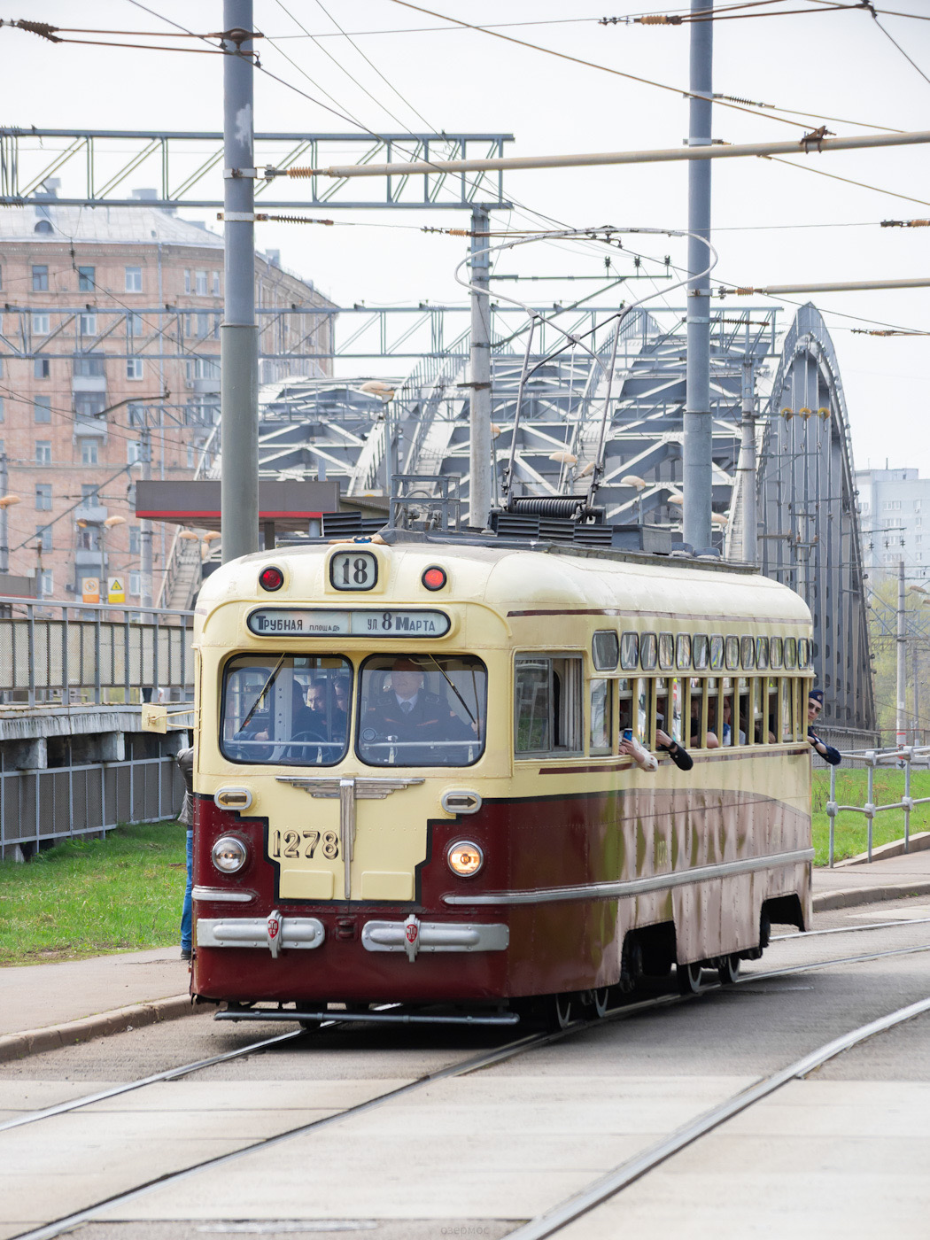 Москва, МТВ-82 № 1278; Москва — Празднование 126-летия Московского трамвая (репетиция парада 02.04.2025, парад и выставка трамваев 19.04.2025)