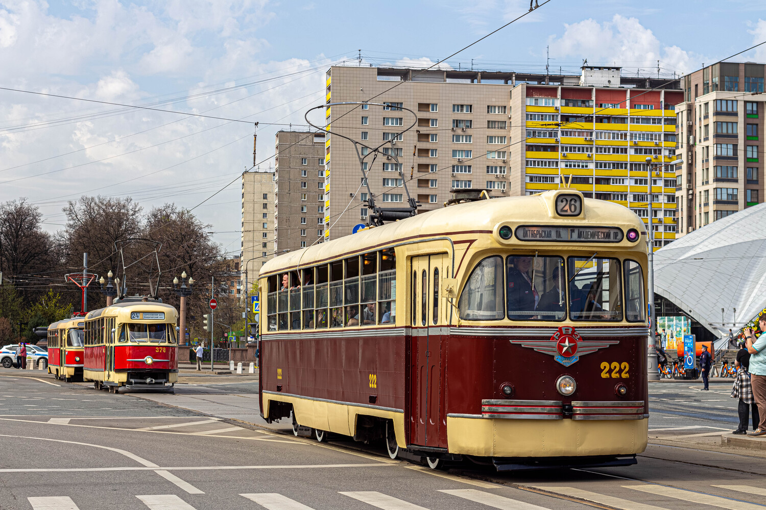 Москва, РВЗ-6 № 222; Москва — Празднование 126-летия Московского трамвая (репетиция парада 02.04.2025, парад и выставка трамваев 19.04.2025)