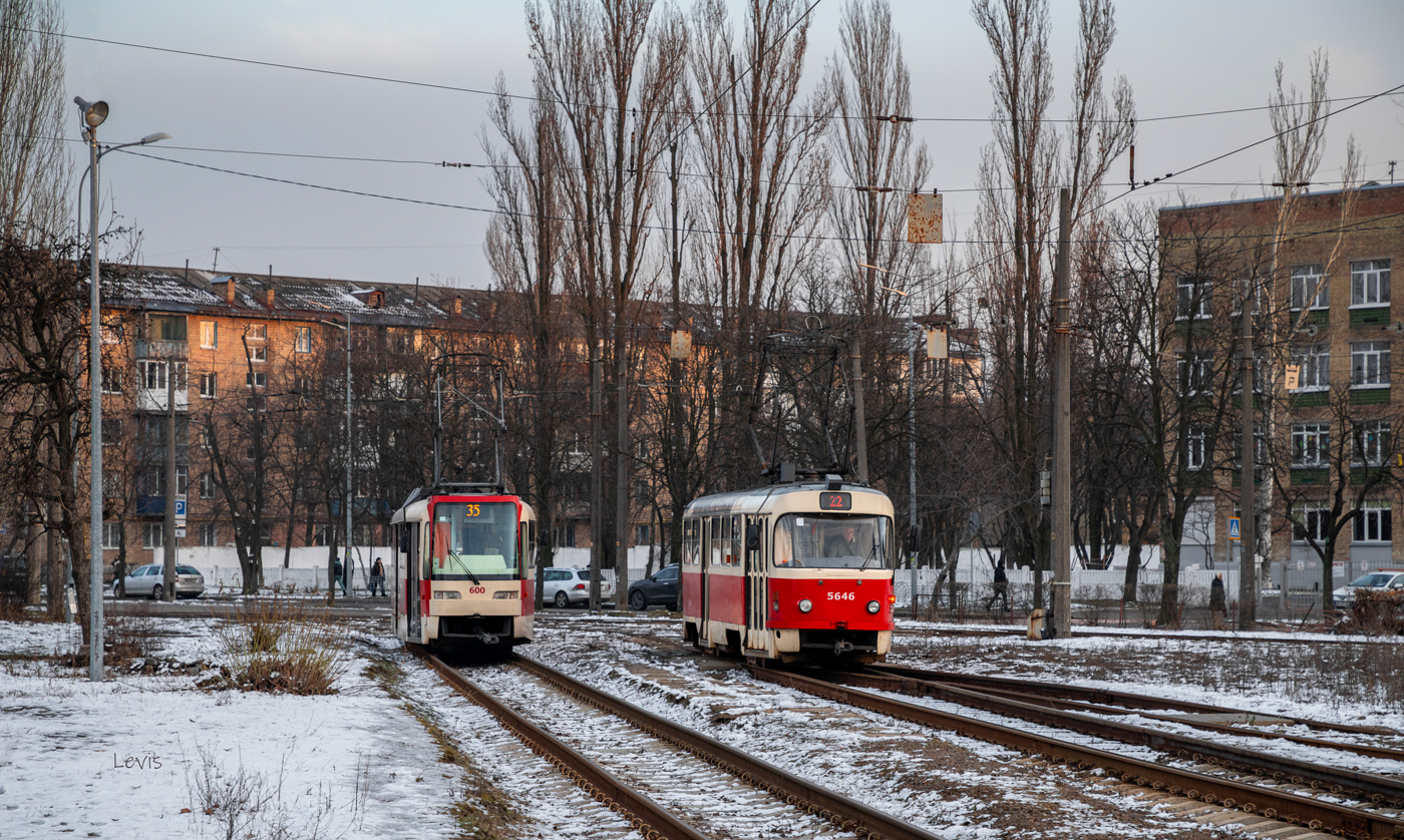 Киев, T3UA-3 «Каштан» № 600; Киев, Tatra T3SUCS № 5646