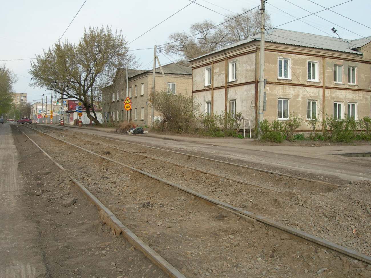 Ульяновск — Ремонт трамвайной линии по улице Тимирязева