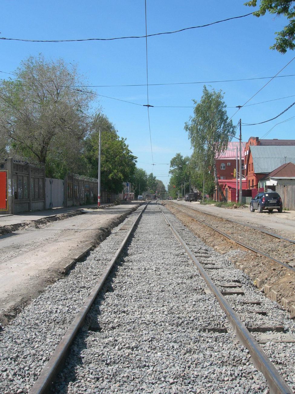 Ulyanovsk — Reconstruction of tram line on Timiryazeva street