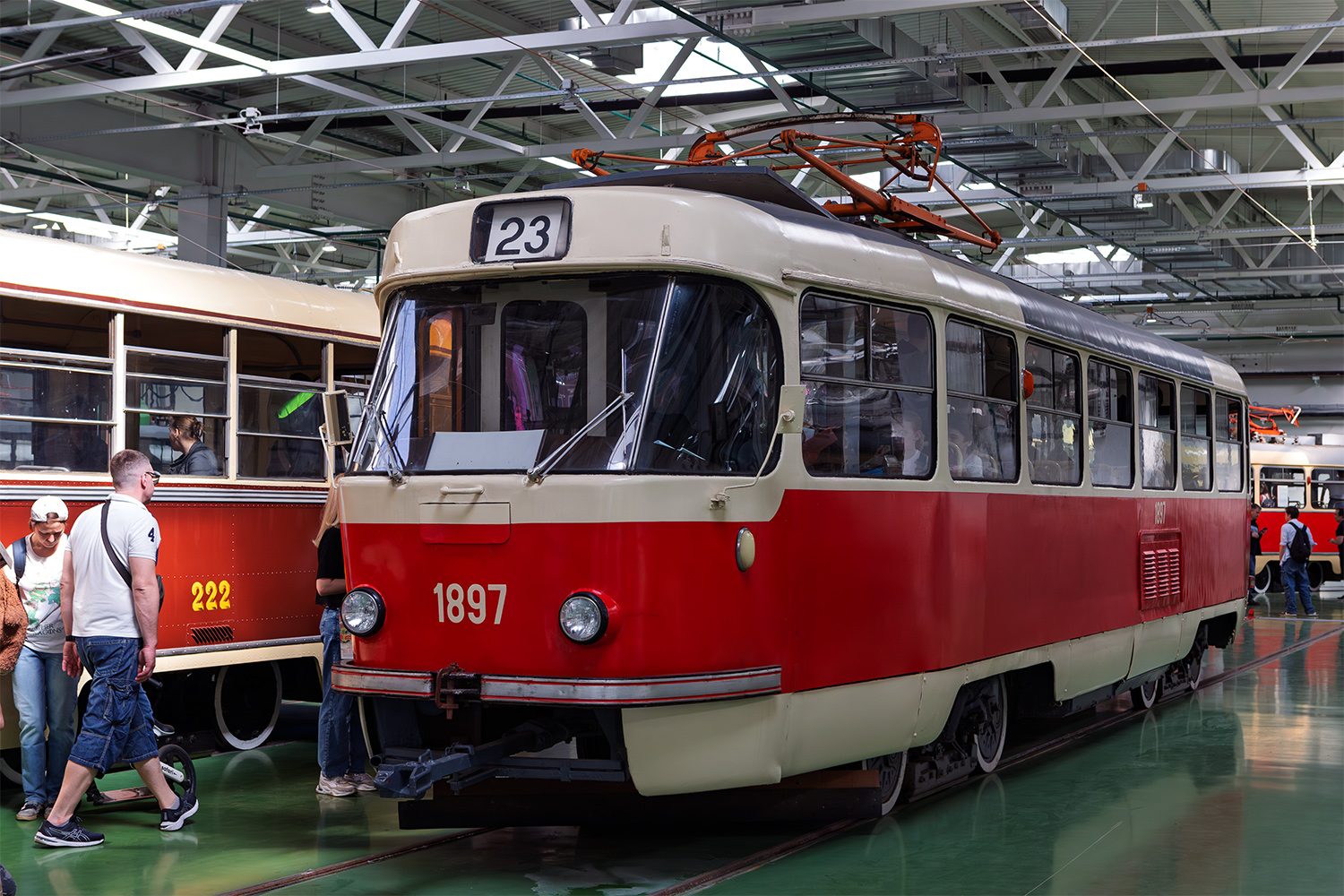 Москва, Tatra T3SU (двухдверная) № 1897; Москва — Празднование 126-летия Московского трамвая (репетиция парада 02.04.2025, парад и выставка трамваев 19.04.2025)