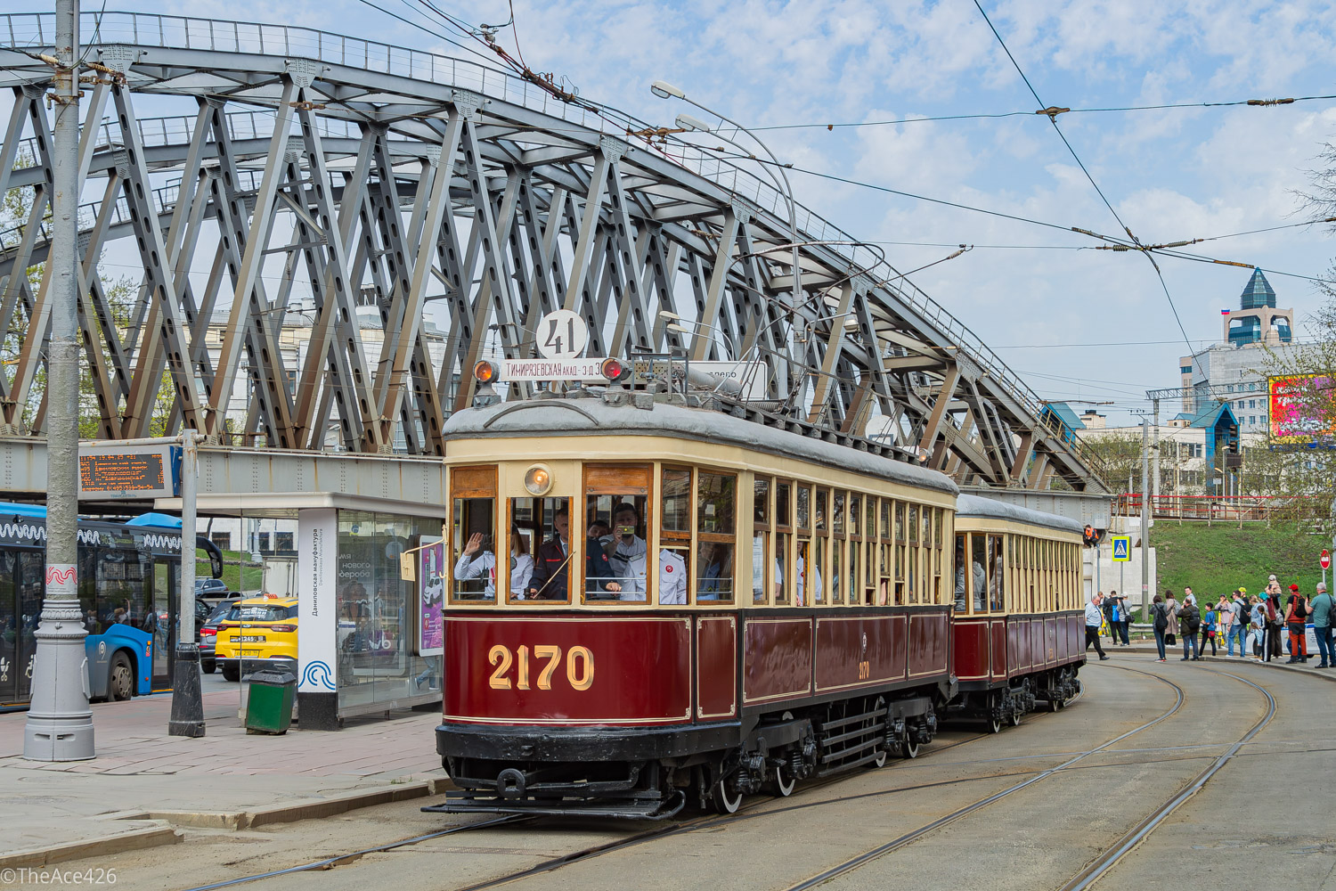 Москва, КМ № 2170; Москва — Празднование 126-летия Московского трамвая (репетиция парада 02.04.2025, парад и выставка трамваев 19.04.2025)