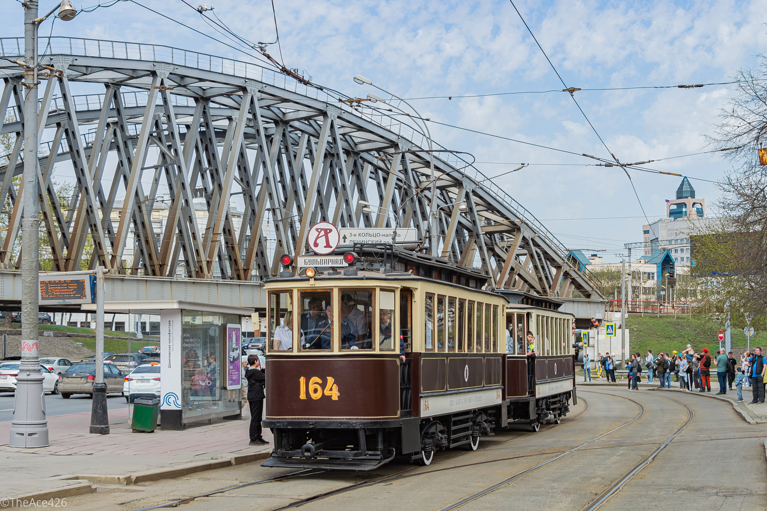 Москва, Ф (Мытищинский) № 164; Москва — Празднование 126-летия Московского трамвая (репетиция парада 02.04.2025, парад и выставка трамваев 19.04.2025)