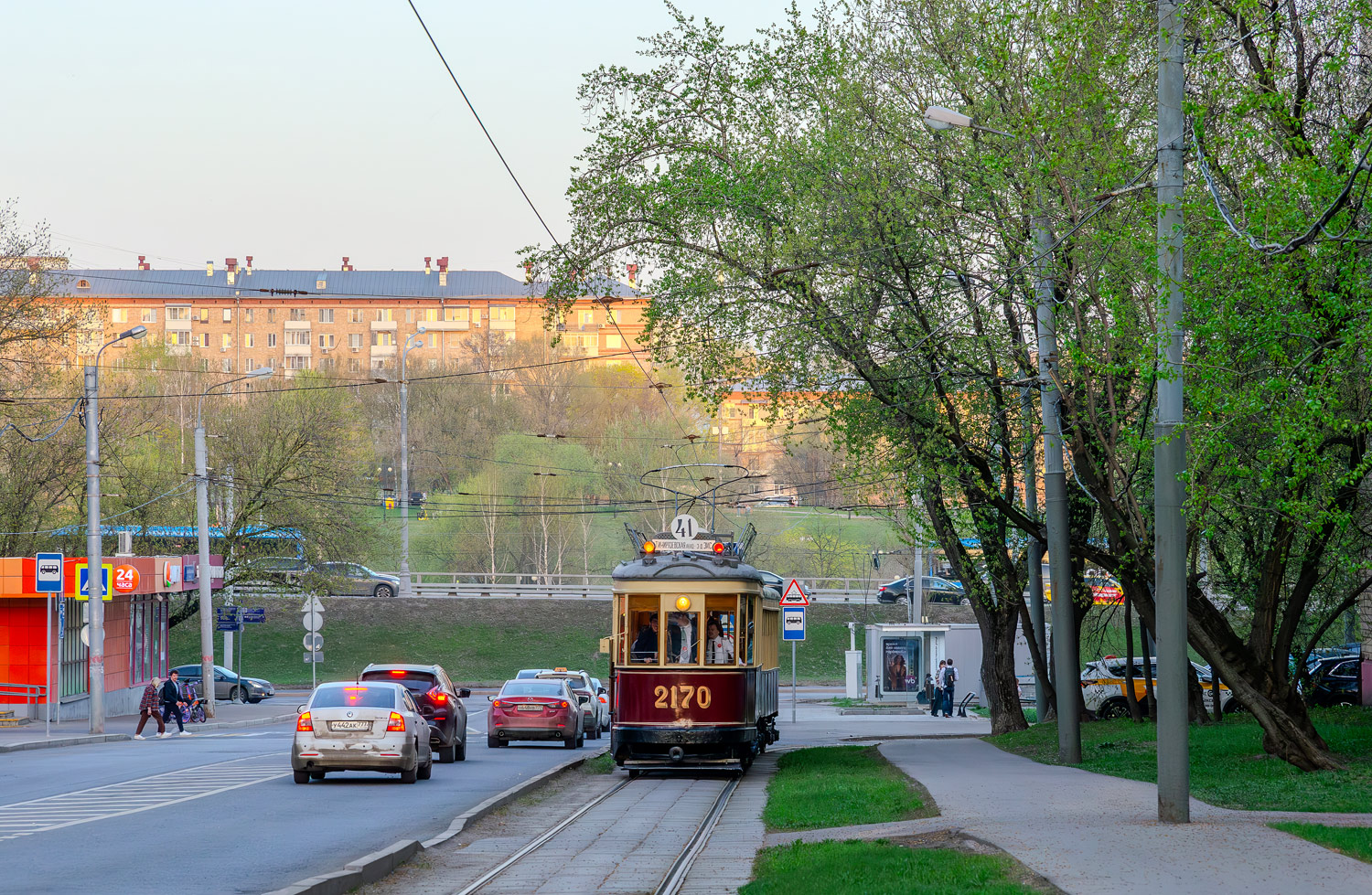 Moscou, KM N°. 2170; Moscou — Celebration of the 126th anniversary of the Moscow Tram (rehearsal of the parade on 04/02/2025, parade and exhibition of trams on 04/19/2025)