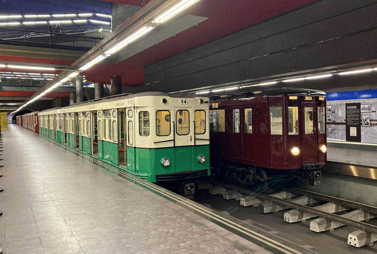 Мадрид, CAF Madrid Serie 1000 № M-1121; Мадрид — Метрополитен — Музей метро