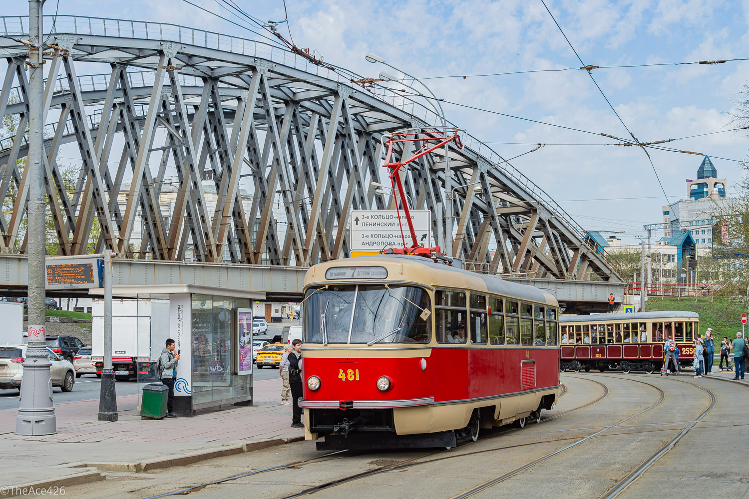 Москва, Tatra T3SU (двухдверная) № 481; Москва — Празднование 126-летия Московского трамвая (репетиция парада 02.04.2025, парад и выставка трамваев 19.04.2025)