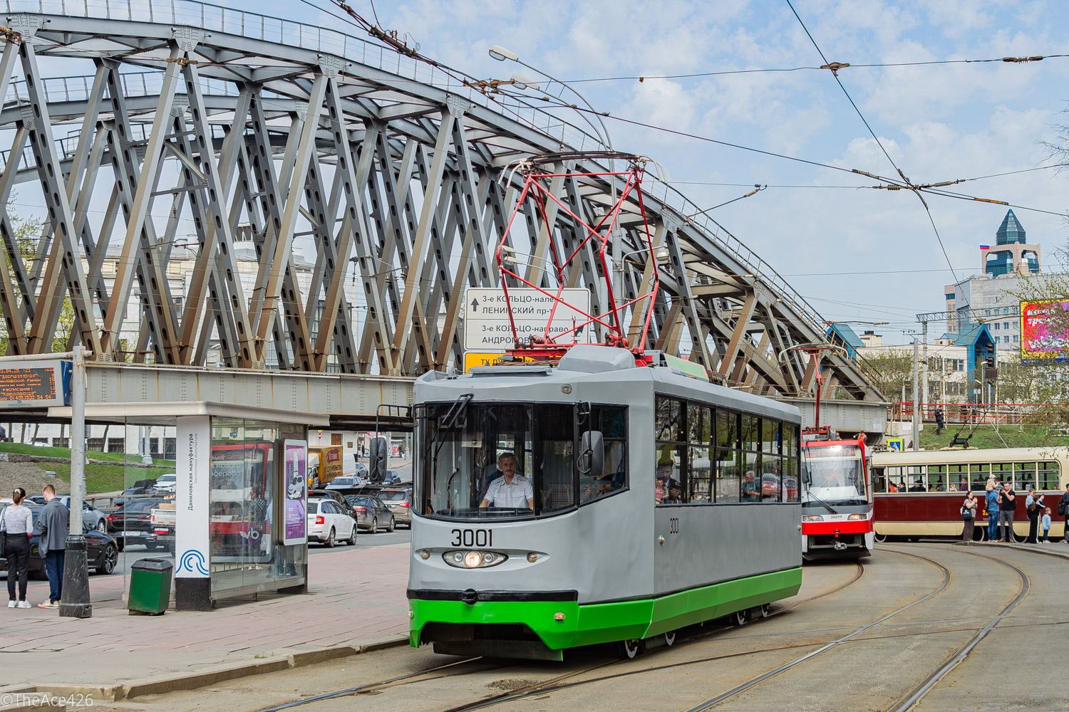 Москва, 71-135 (ЛМ-2000) № 3001; Москва — Празднование 126-летия Московского трамвая (репетиция парада 02.04.2025, парад и выставка трамваев 19.04.2025)