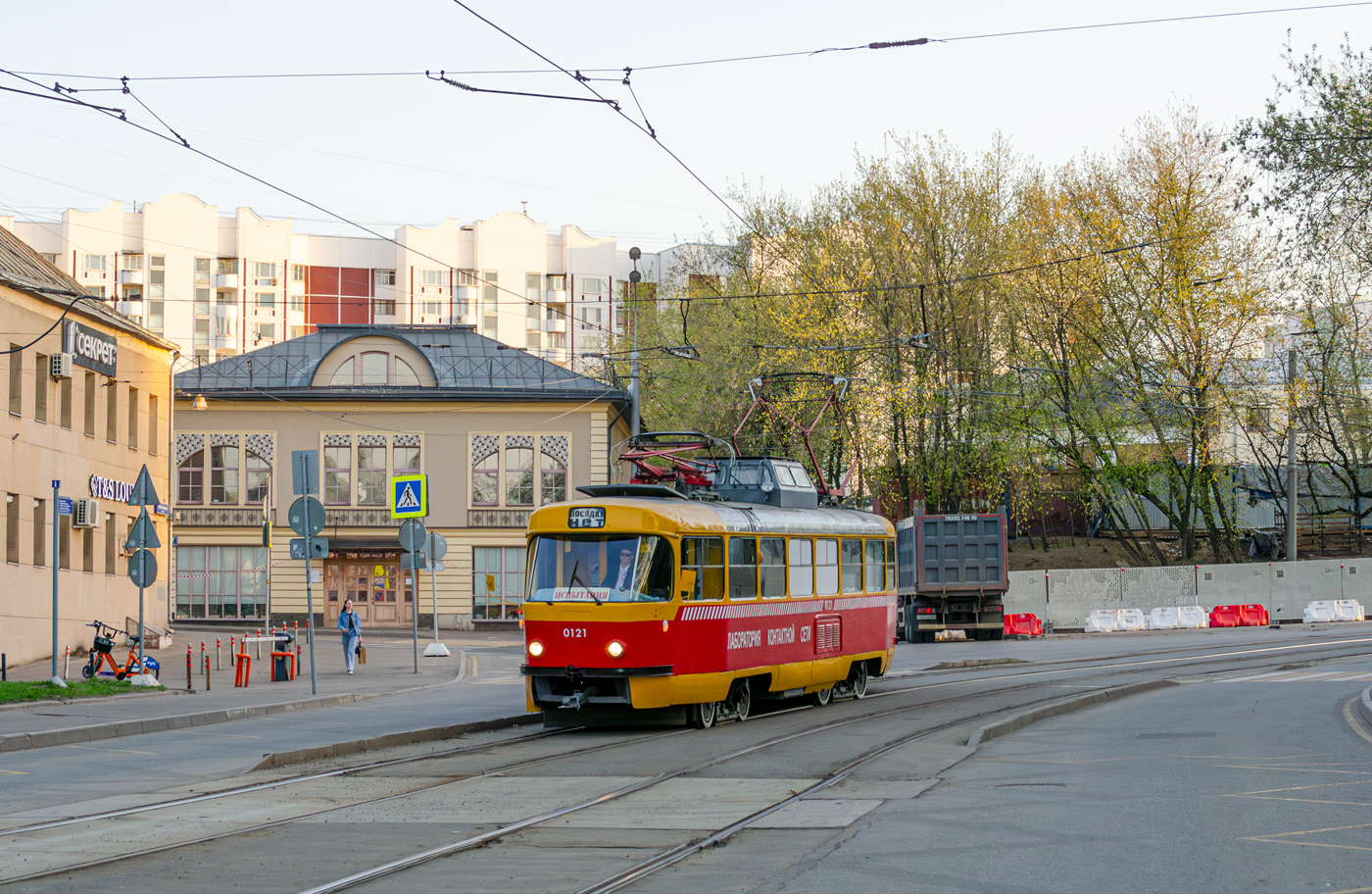 Масква, Tatra T3SU (двухдверная) № 0121; Масква — Празднование 126-летия Московского трамвая (репетиция парада 02.04.2025, парад и выставка трамваев 19.04.2025)