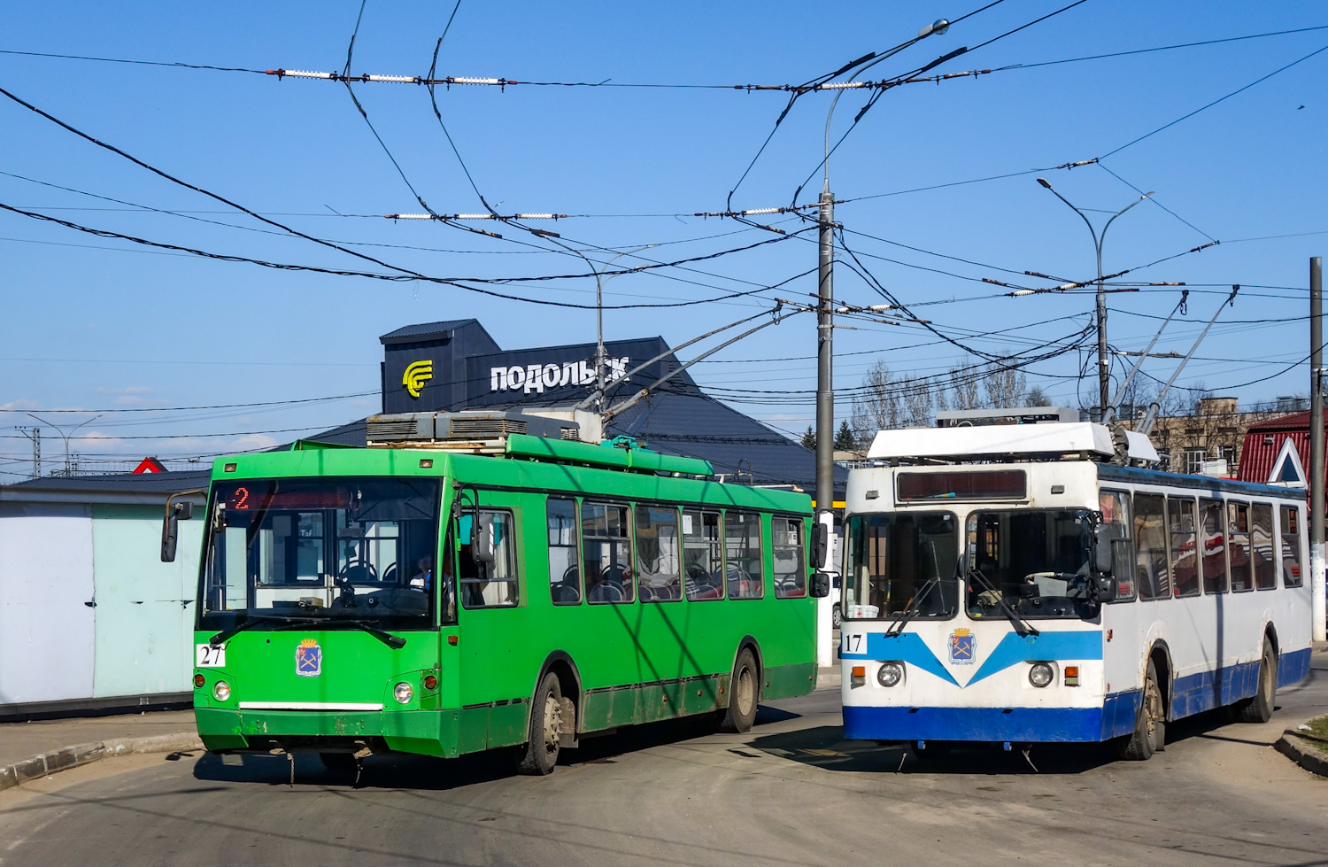Podolsk, Trolza-5264.05 “Sloboda” Nr. 27; Podolsk, ZiU-682 GOH Ivanovo Nr. 17