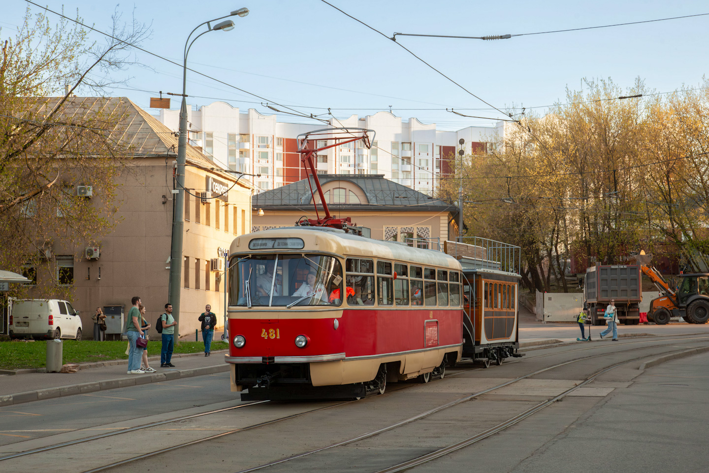 Москва, Tatra T3SU (двухдверная) № 481; Москва — Празднование 126-летия Московского трамвая (репетиция парада 02.04.2025, парад и выставка трамваев 19.04.2025)