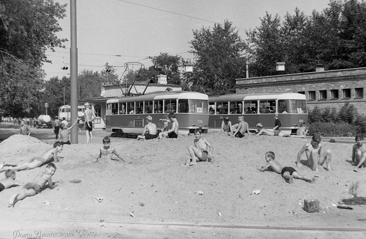 Москва, Tatra T3SU (двухдверная) № 730; Москва — Исторические фотографии — Трамвай и Троллейбус (1946-1991)