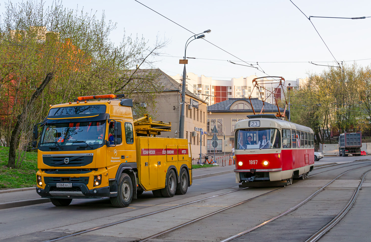 Moskva, Tatra T3SU (2-door) č. 1897; Moskva — Celebration of the 126th anniversary of the Moscow Tram (rehearsal of the parade on 04/02/2025, parade and exhibition of trams on 04/19/2025)