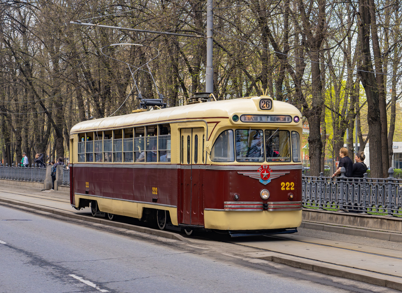 Moskau, RVZ-6 Nr. 222; Moskau — Celebration of the 126th anniversary of the Moscow Tram (rehearsal of the parade on 04/02/2025, parade and exhibition of trams on 04/19/2025)