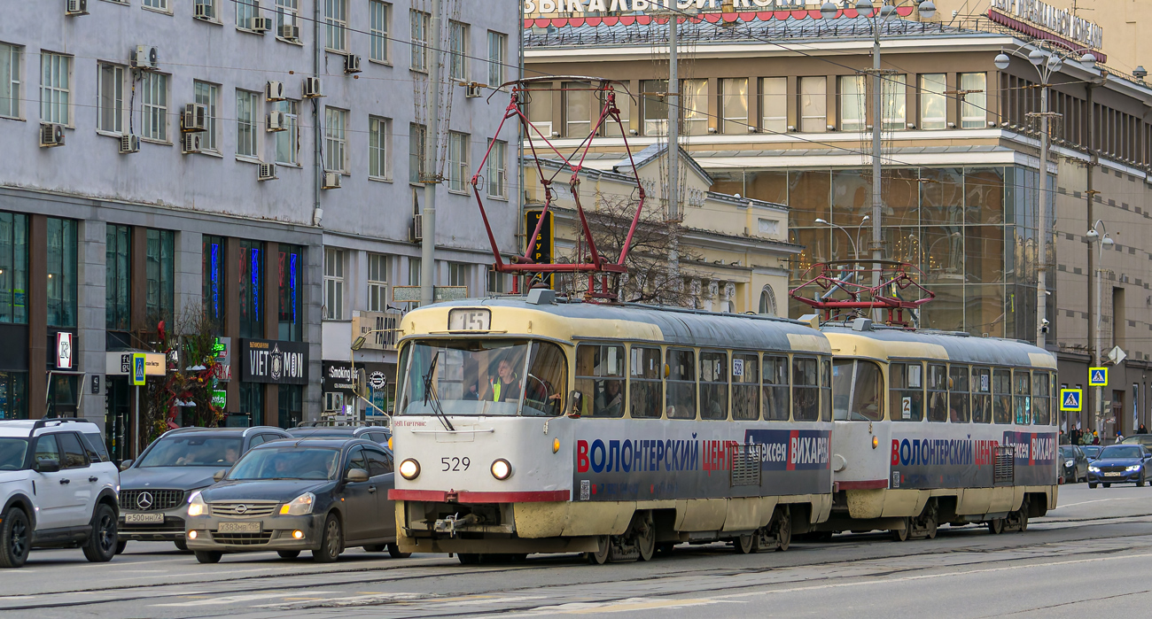 Yekaterinburg, Tatra T3SU (2-door) Br. 529