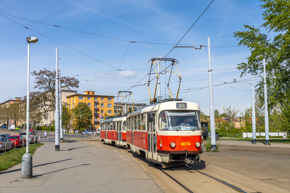 Прага, Tatra T3M2-DVC № 8074 Прага, Tatra T3M2-DVC № 8074