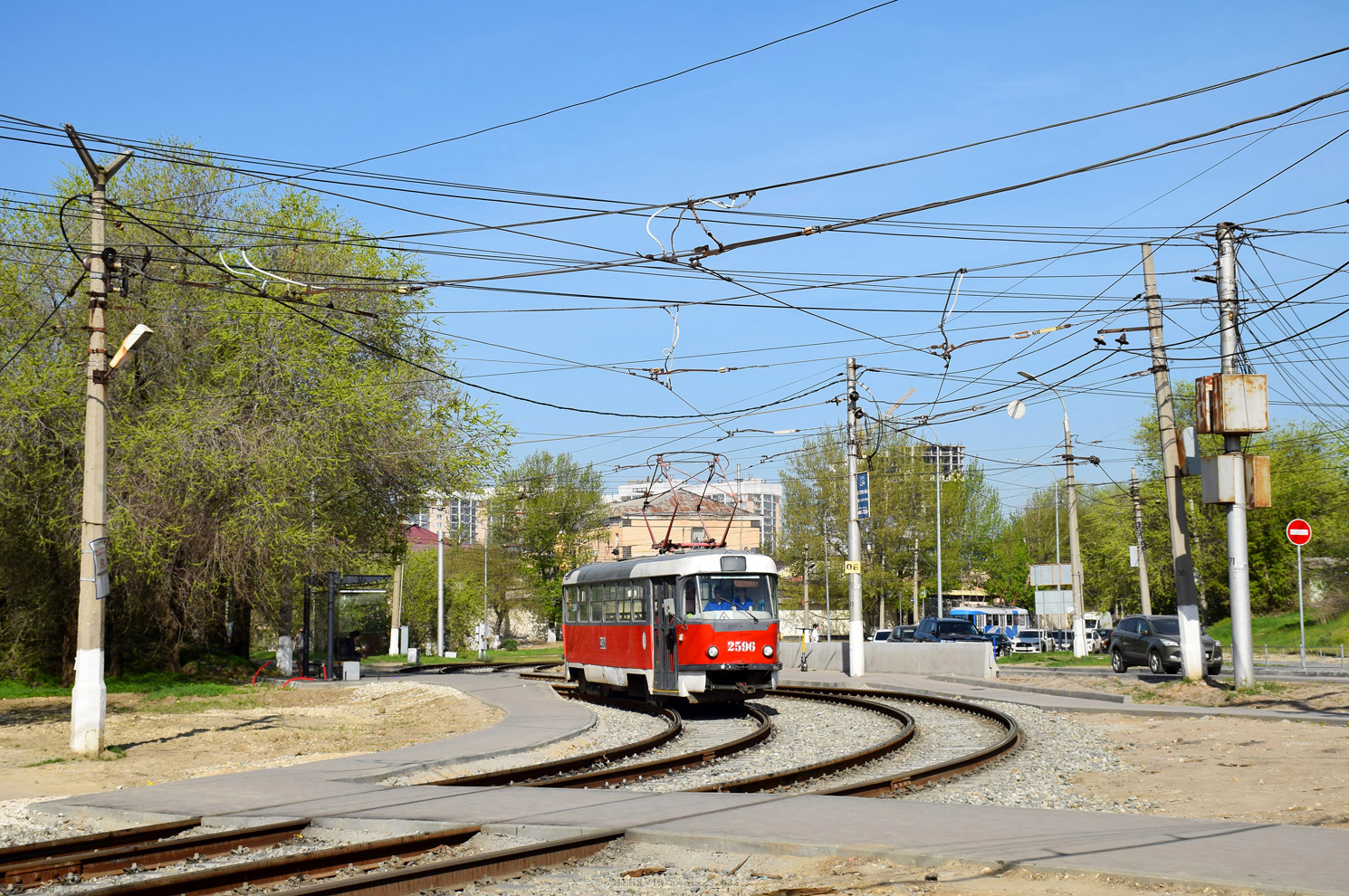 Волгоград, Tatra T3SU (двухдверная) № 2596