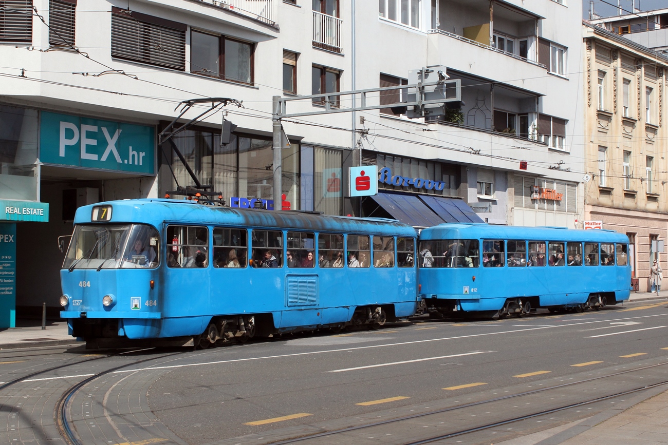 Загреб, Tatra T4YU № 484