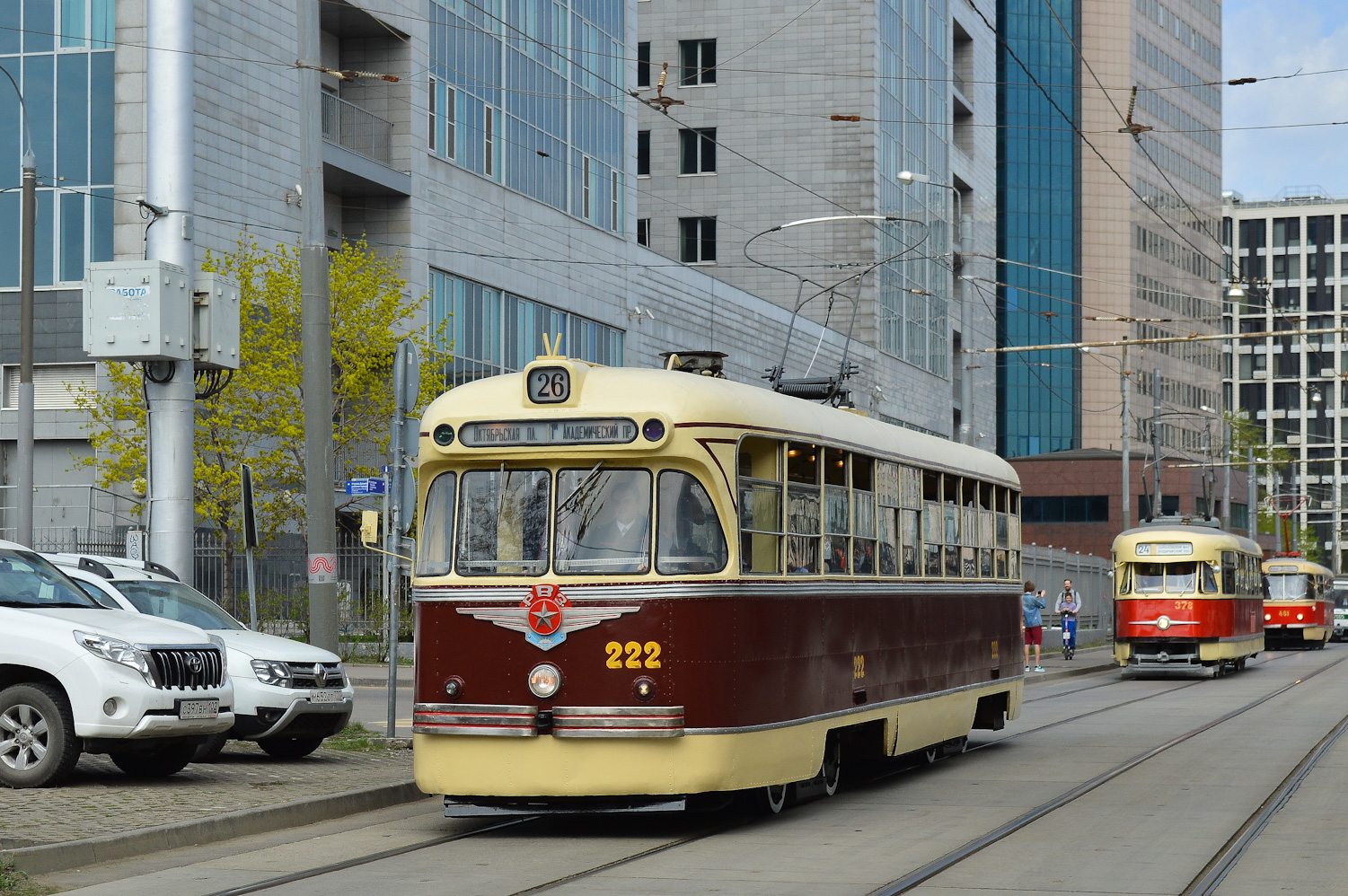 Москва, РВЗ-6 № 222; Москва — Празднование 126-летия Московского трамвая (репетиция парада 02.04.2025, парад и выставка трамваев 19.04.2025)