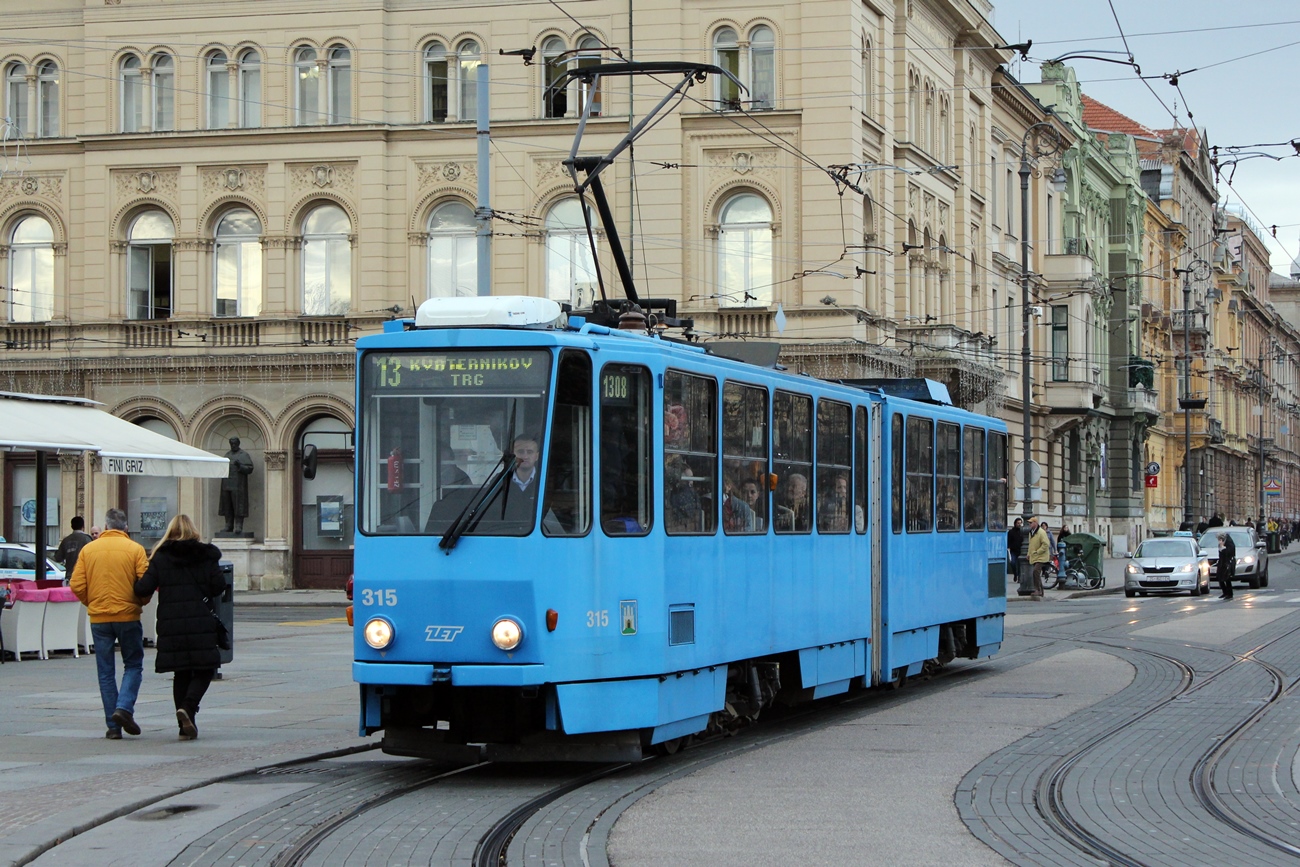Загреб, Tatra KT4YU № 315