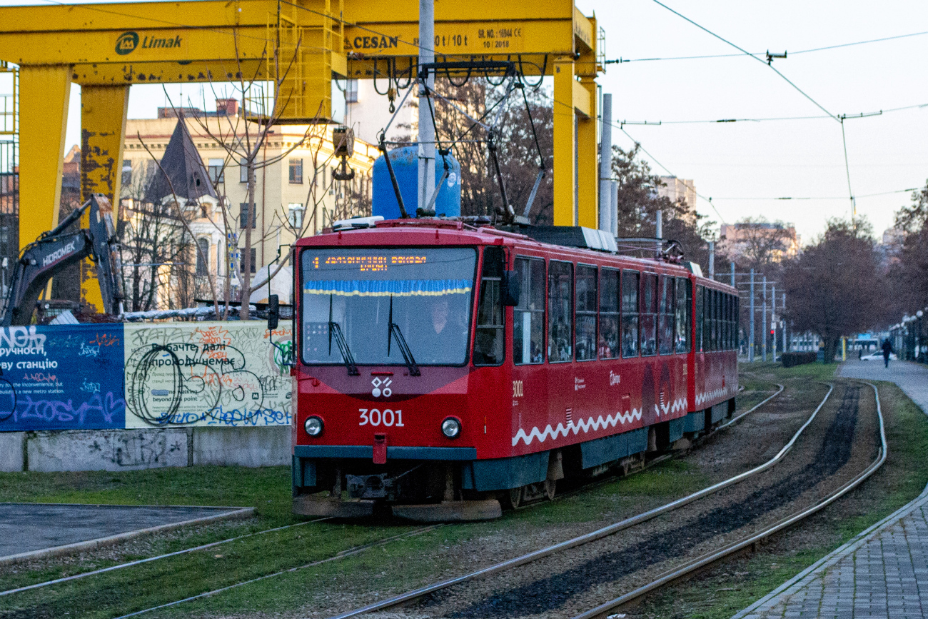 Днепр, Татра-Юг Т6Б5 № 3001